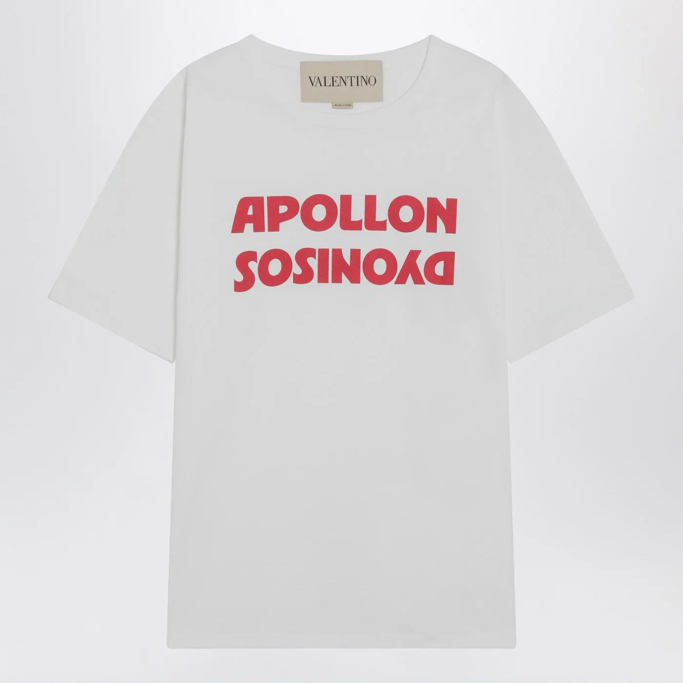 Valentino White T-shirt with Apollon/Dionysos print