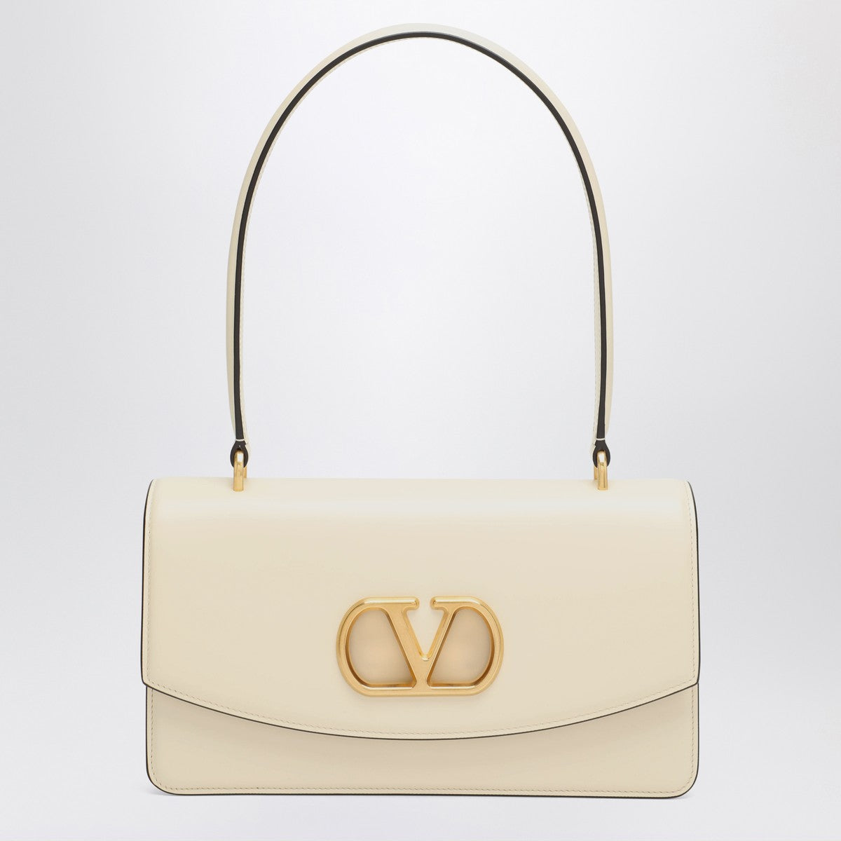 Valentino Garavani Vain bag in butter White glossy calfskin