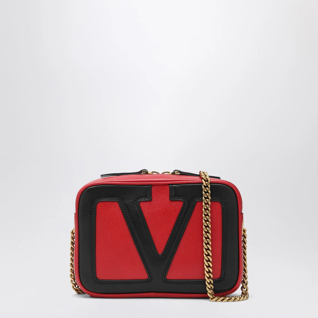 Valentino Garavani Viva Superstar chain belt bag red/black