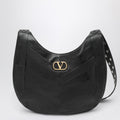Valentino Garavani Medium Hoboho bag in black chevron-pattern nappa