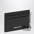 Alexander McQueen T-Bar credit card holder black/caramel