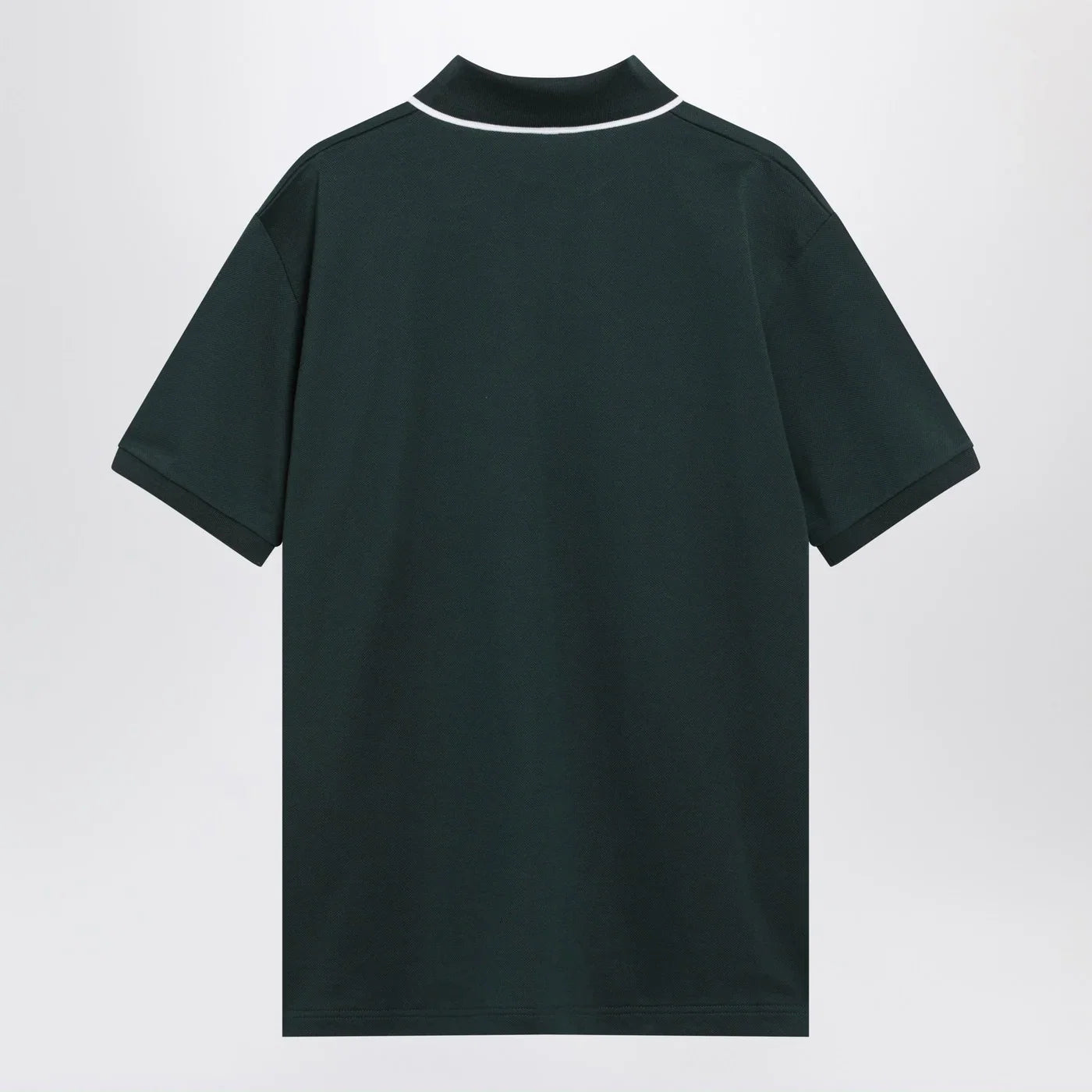 GUCCI Petrol-green cotton piqué polo shirt
