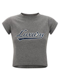 Balenciaga Shrunk Luxury Script T-shirt