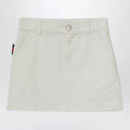 GUCCI White denim GG jacquard skirt