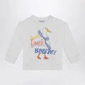 Burberry White sweatshirt with logo print