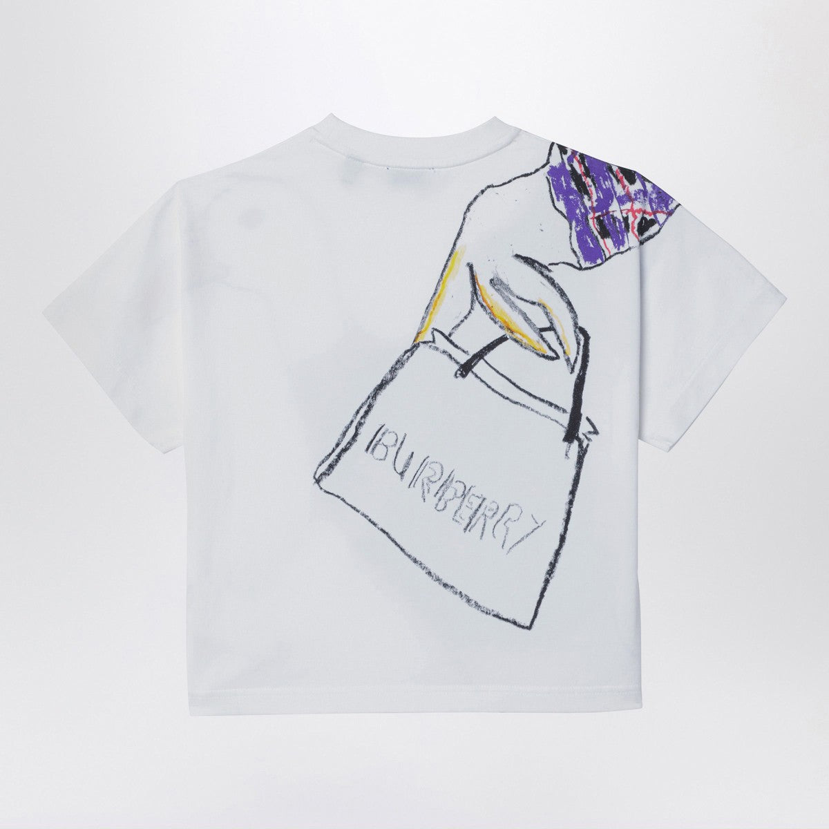 Burberry White cotton T-shirt with print