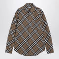 Burberry Beige Check Cotton Shirt