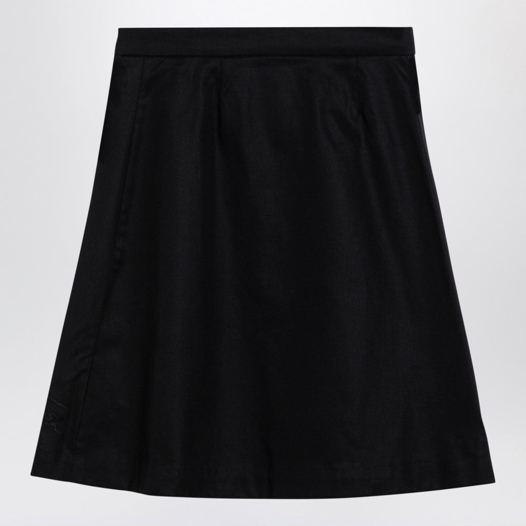 Burberry Black cotton-blend skirt