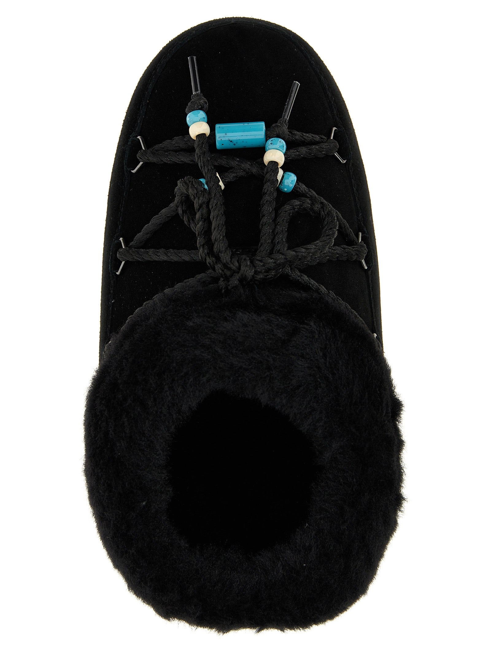 Moon Boot Mule Suede Beads Ankle Boots
