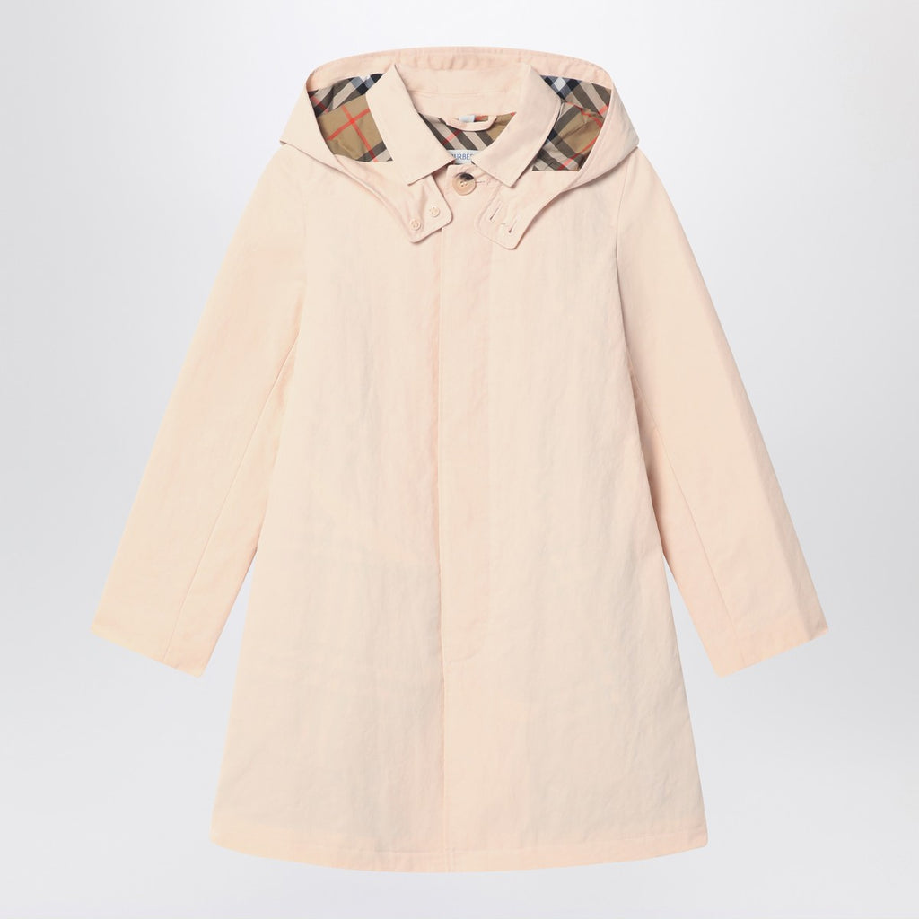 Burberry Light pink car coat in cotton and nylon