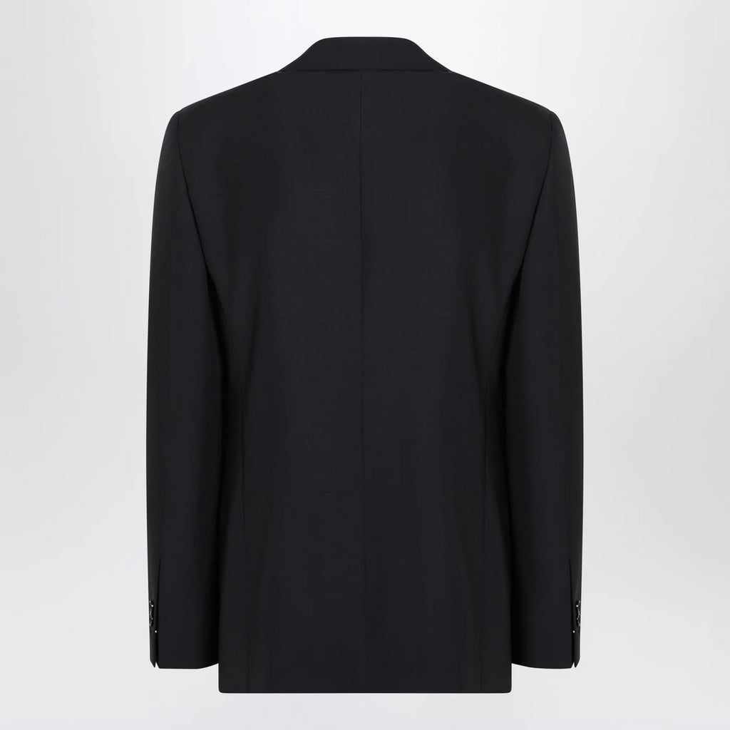 Burberry Navy blue wool blend jacket