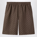 GUCCI Shorts in GG linen blend fabric