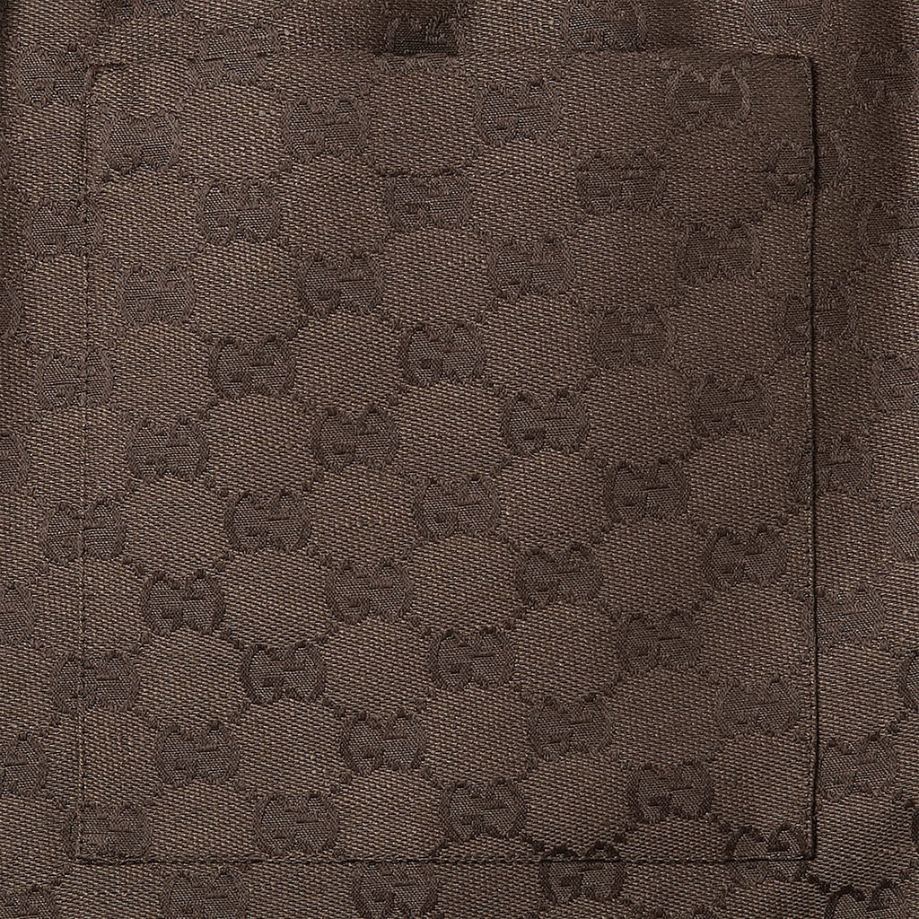 GUCCI Shorts in GG linen blend fabric