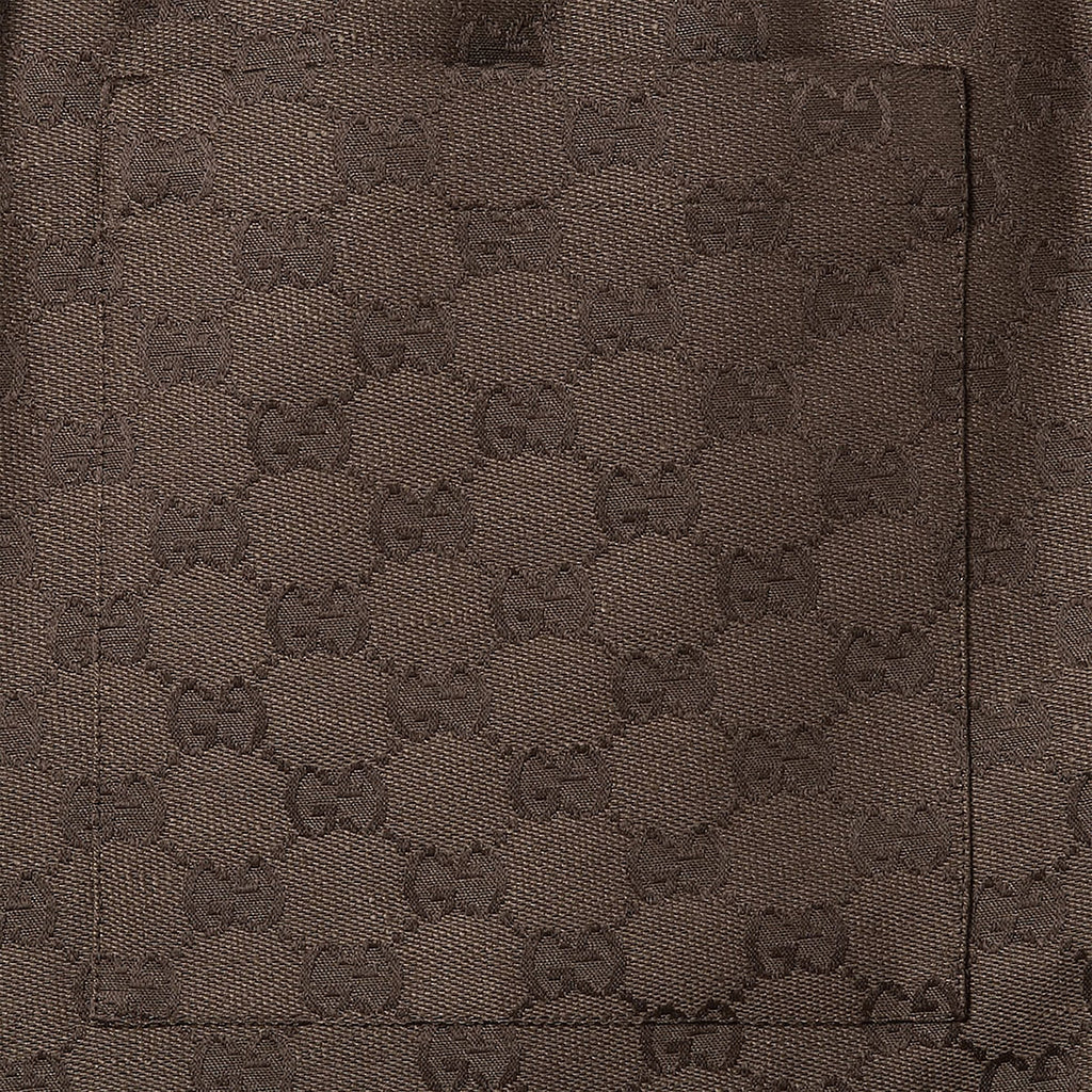GUCCI Shorts in GG linen blend fabric