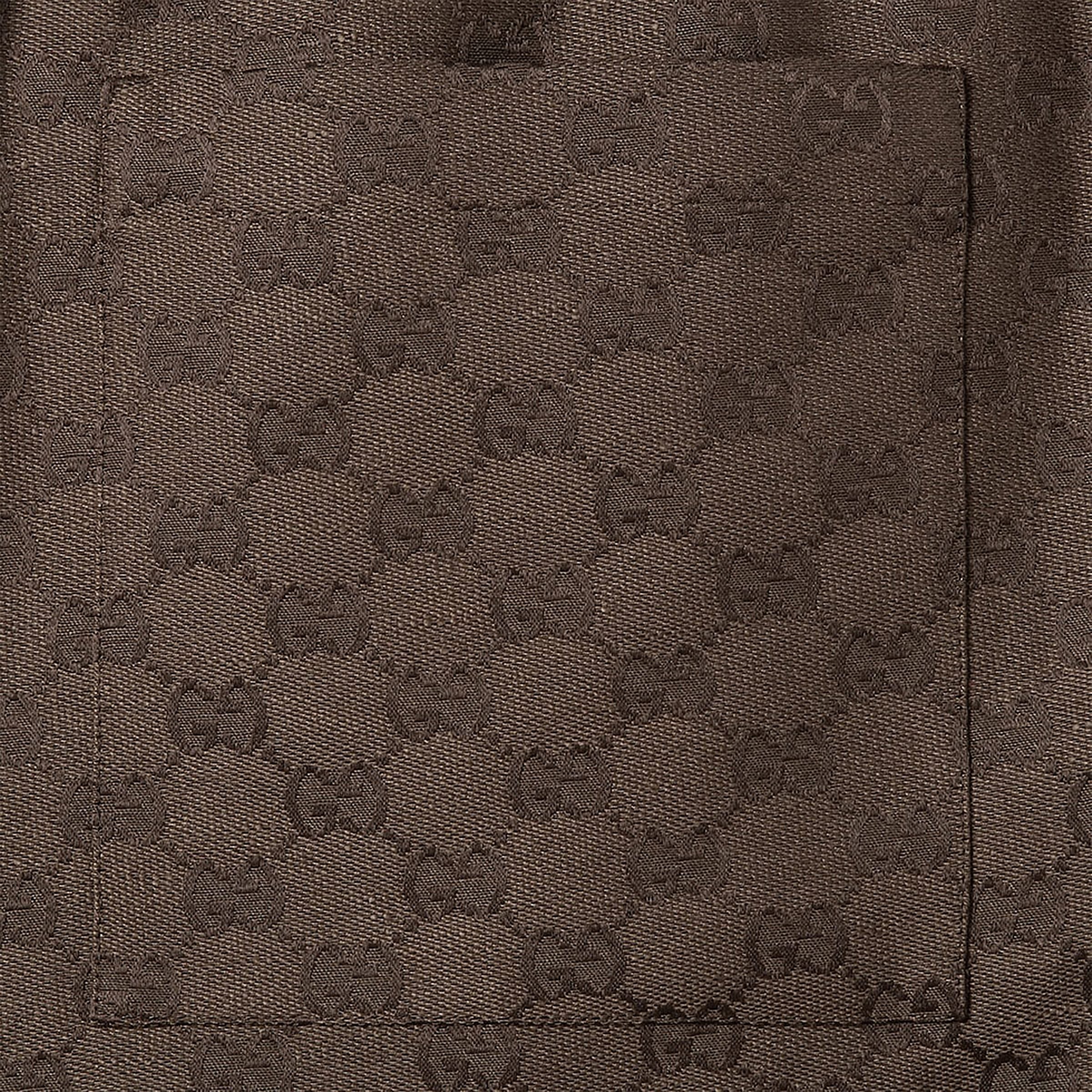 GUCCI Shorts in GG linen blend fabric
