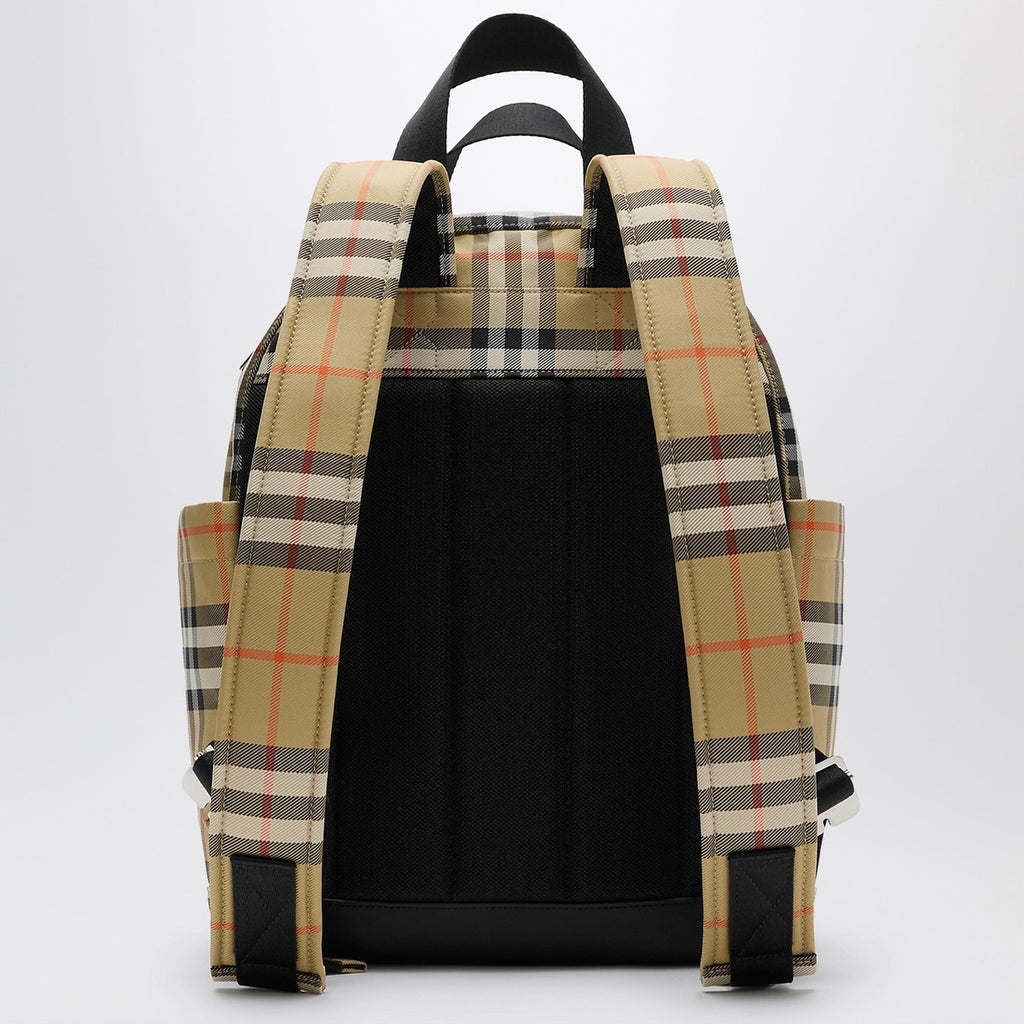 Burberry Check motif diaper backpack
