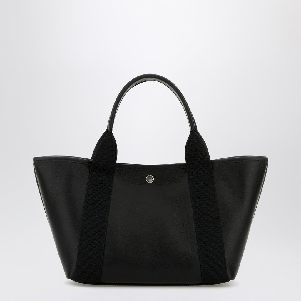 Balenciaga Biarritz shopping bag in black leather