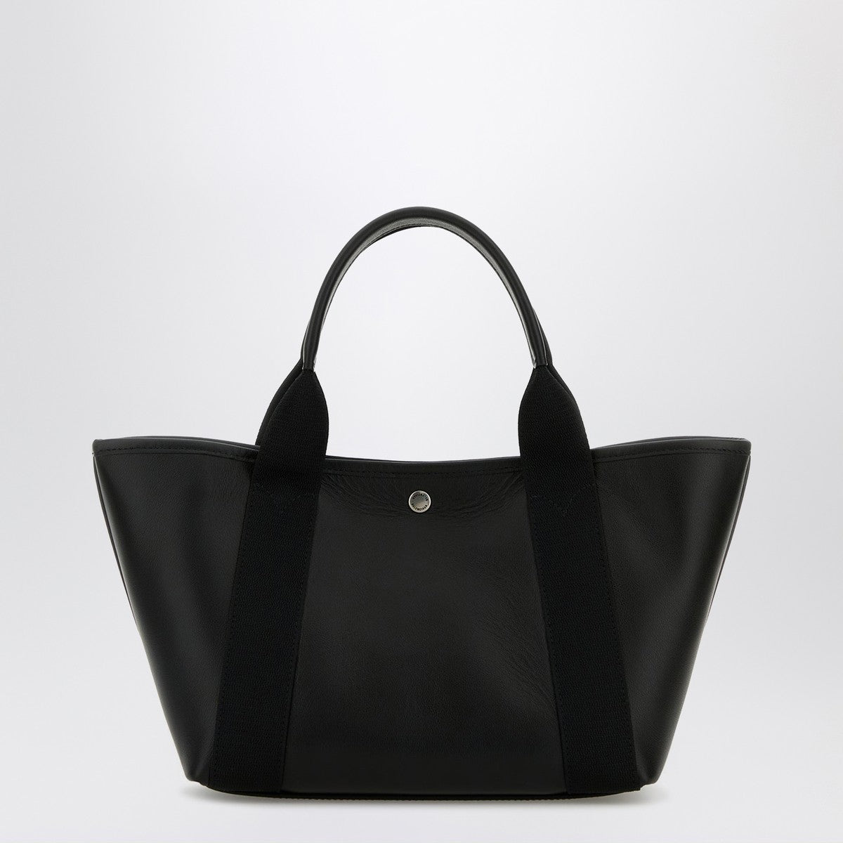 Balenciaga Biarritz shopping bag in black leather