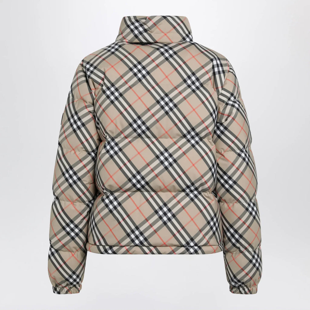 Burberry Sand Check Ambleside Down Jacket