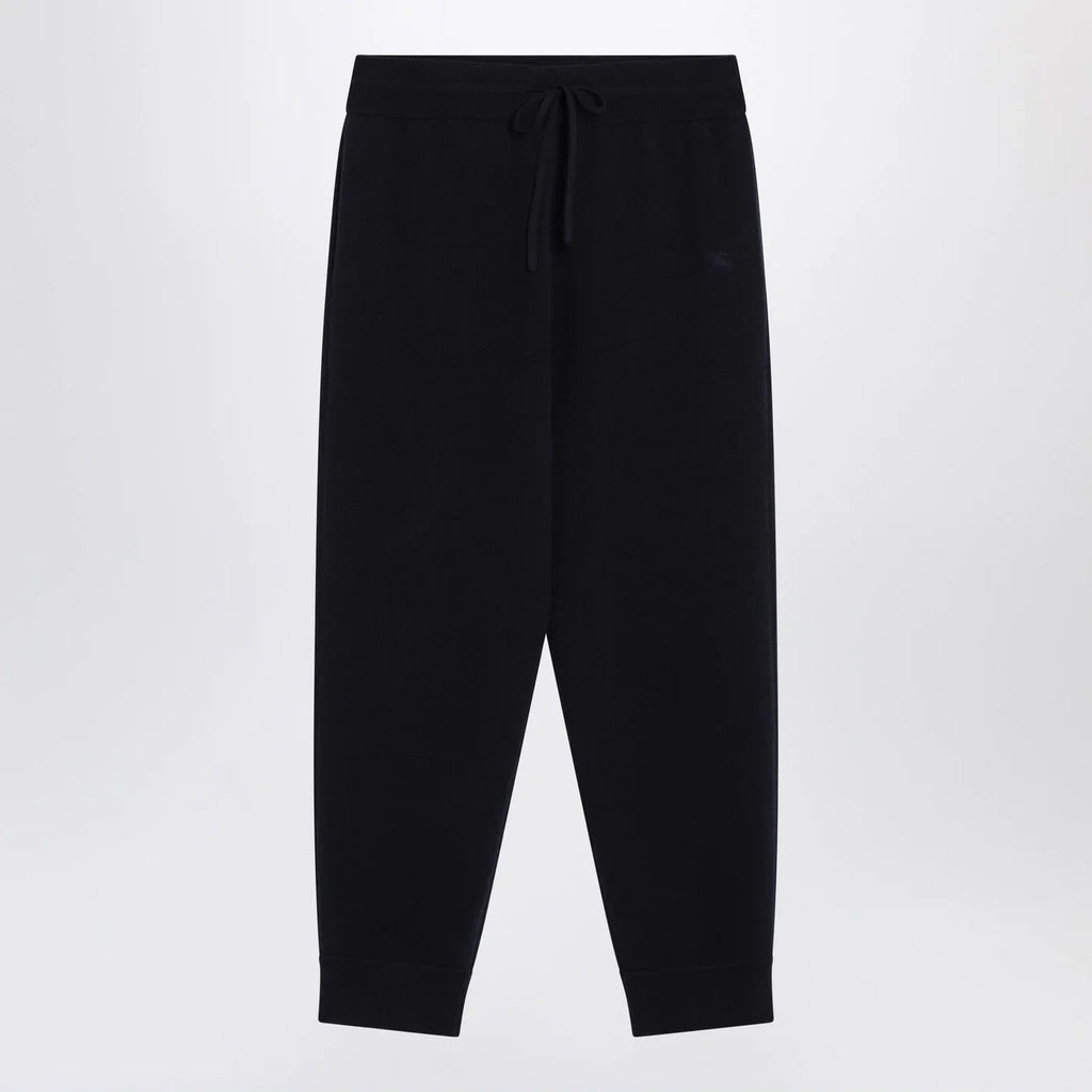 Burberry Navy blue cashmere-blend jogging pants