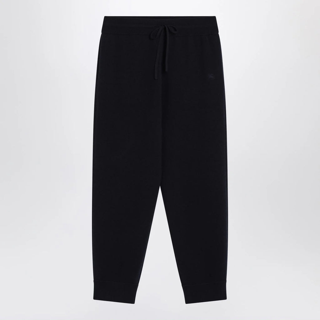 Burberry Navy blue cashmere-blend jogging pants
