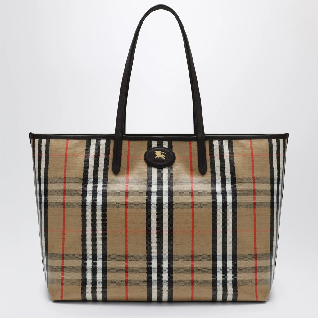 Burberry Medium Highlands Tote bag in Check pattern
