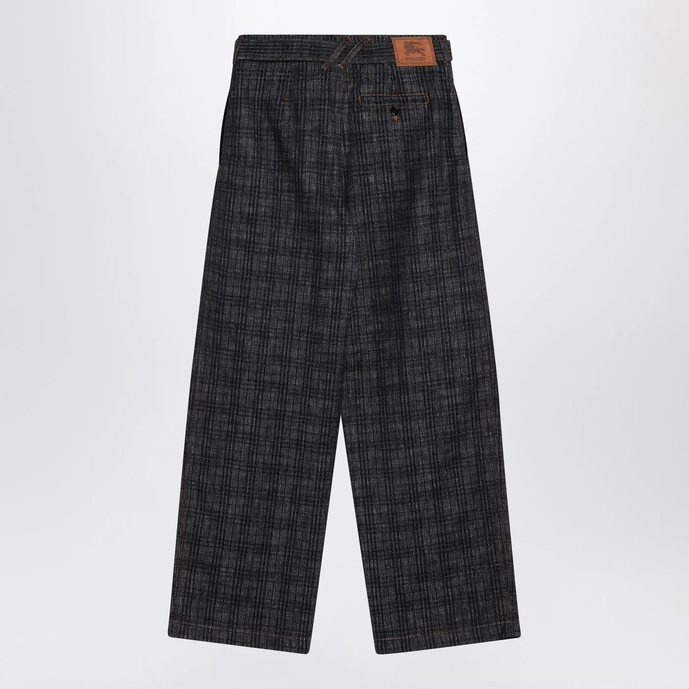 Burberry Indigo jeans in Check pattern denim