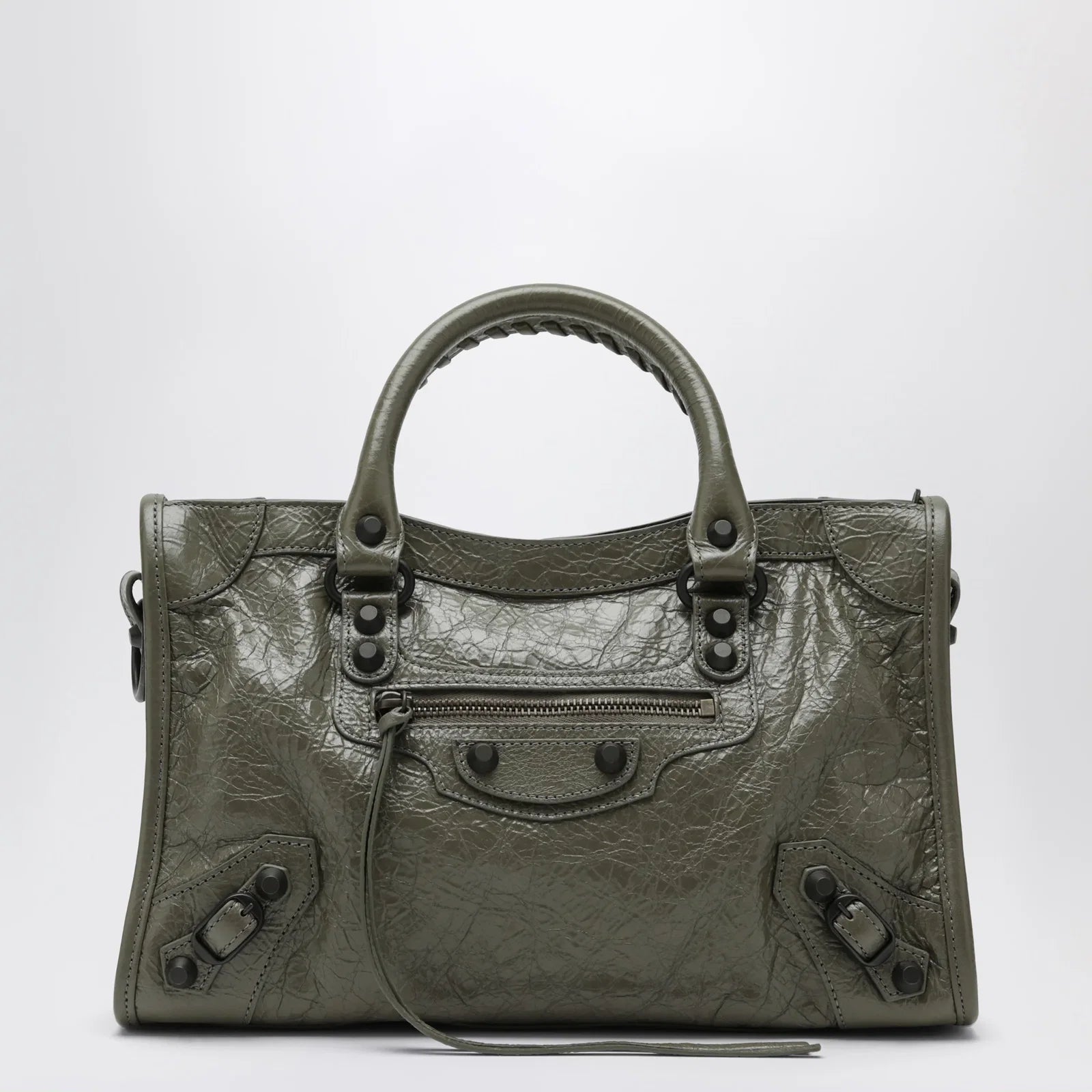 Balenciaga Le City small tote bag in military green