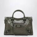 Balenciaga Le City small tote bag in military green