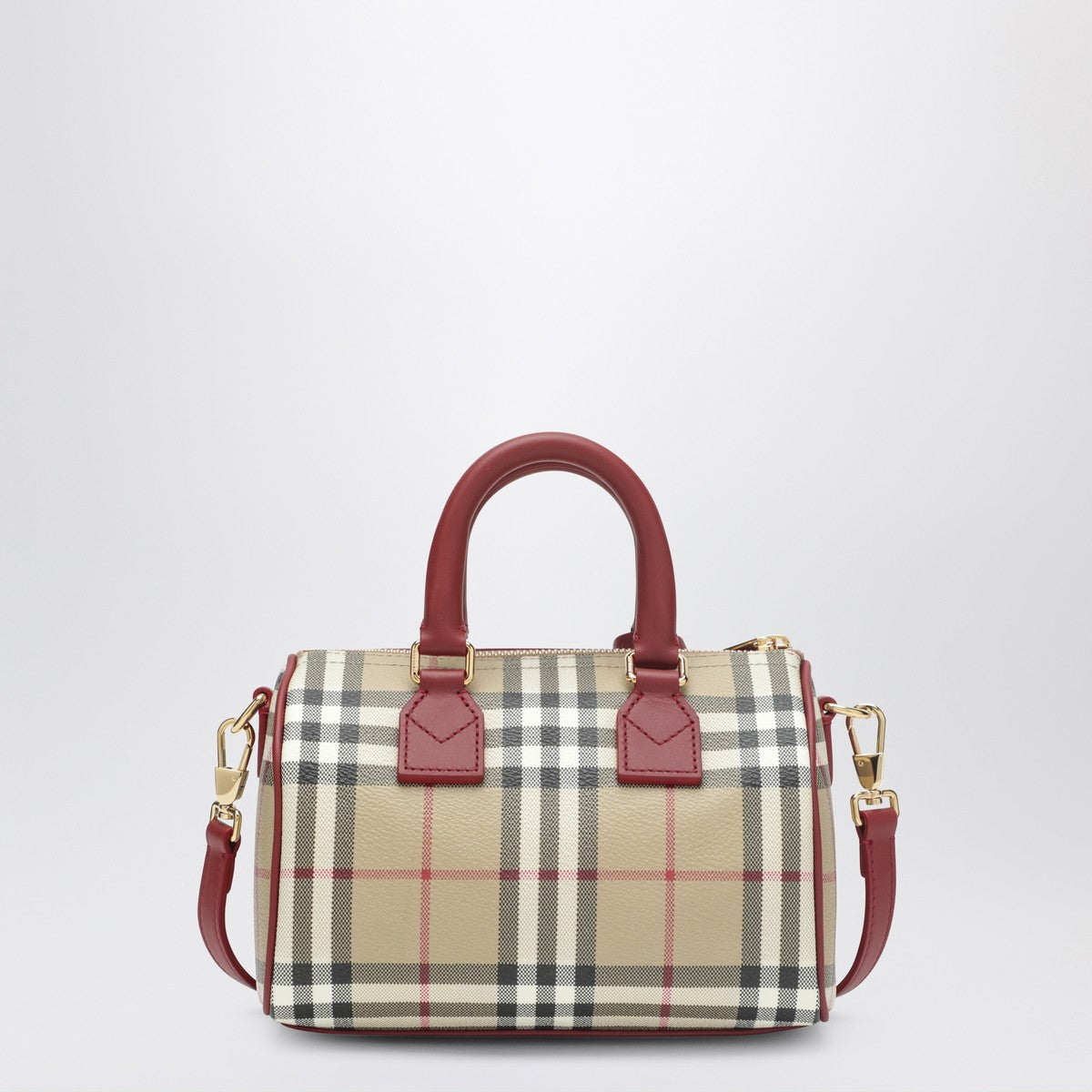 Burberry Mini Check bowling bag