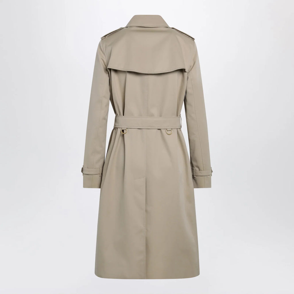 Burberry Long Kensington Heritage cotton trench coat in honey