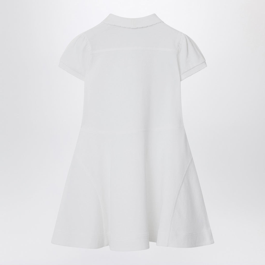 Burberry White cotton polo-style dress