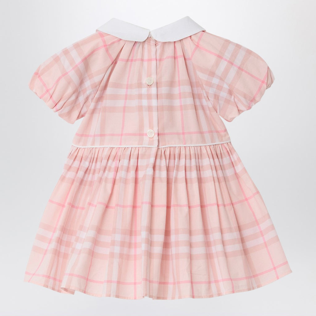 Burberry Pink dress and bloomer shorts set with Check pattern