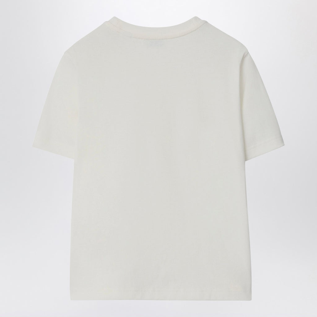 Burberry White cotton T-shirt with EKD