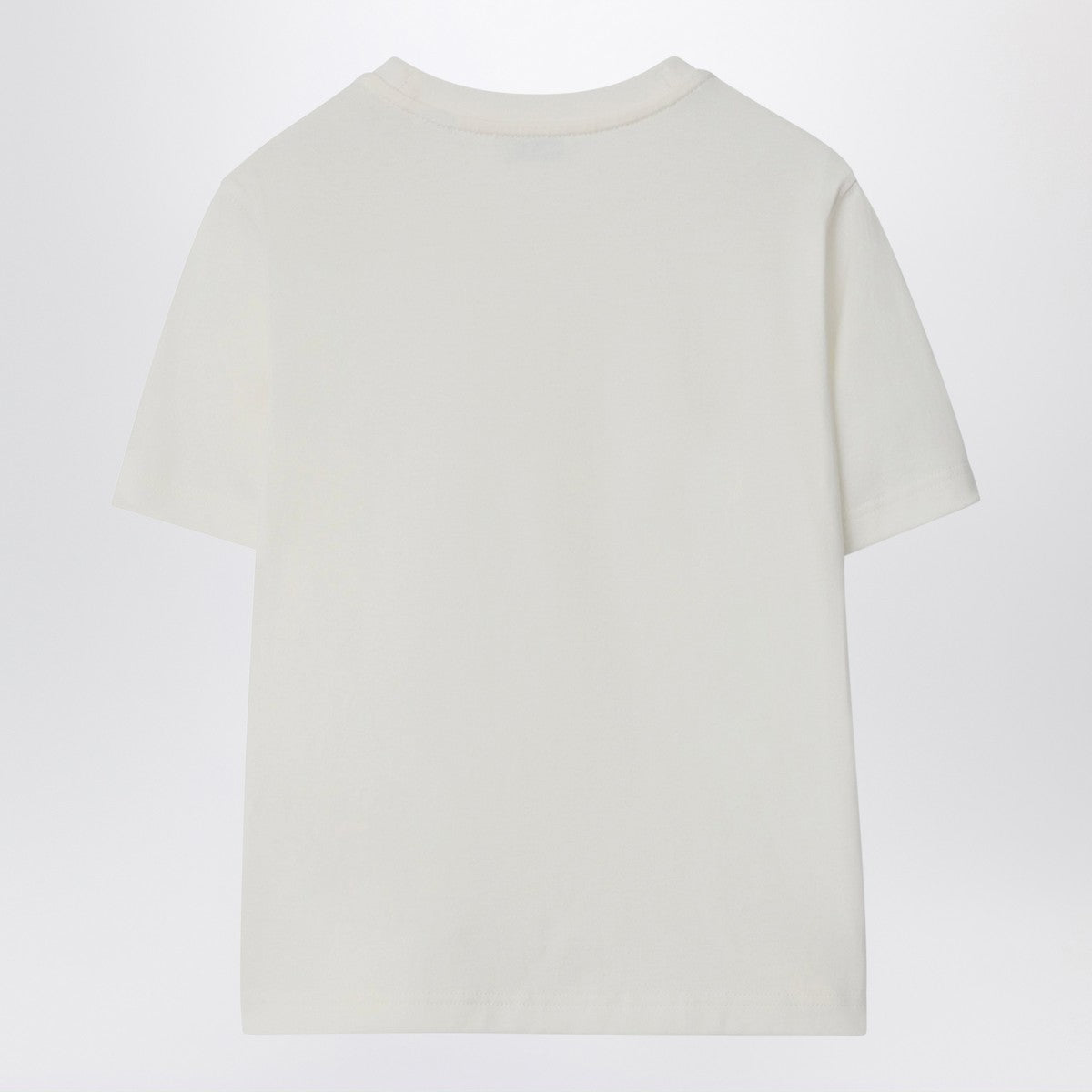 Burberry White cotton T-shirt with EKD