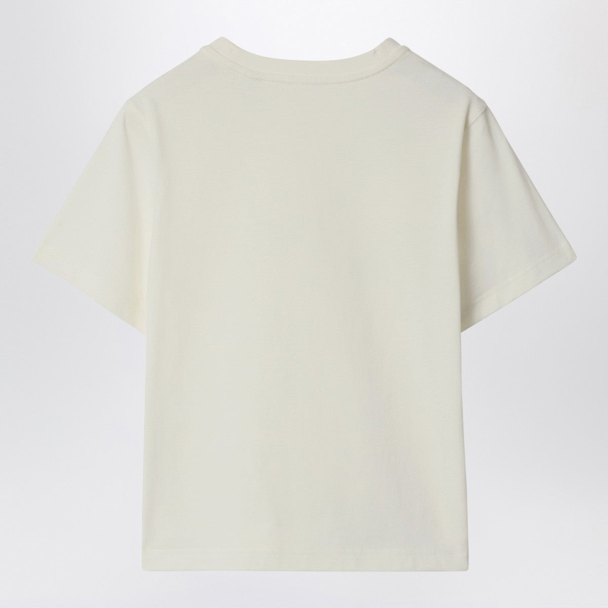 Burberry White cotton T-shirt with EKD