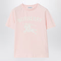 Burberry Pink stretch cotton T-shirt with EKD