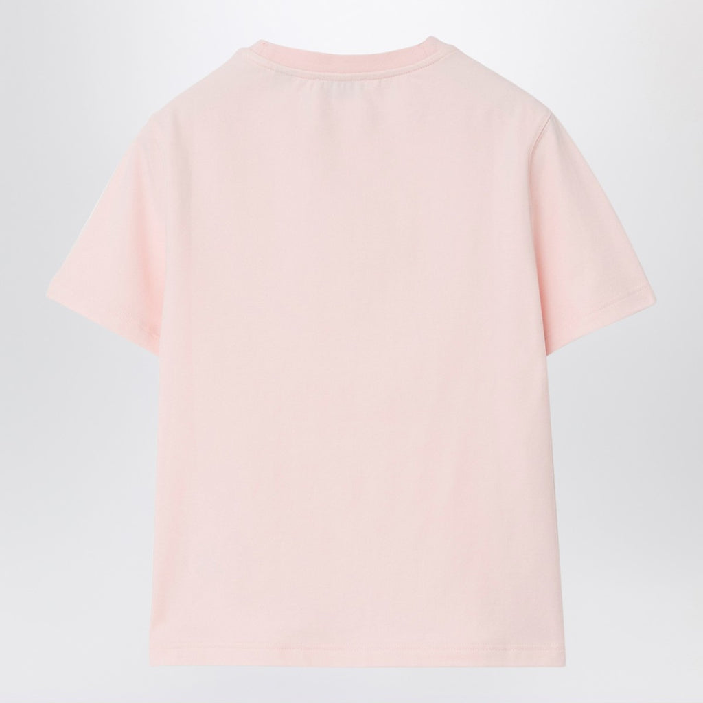 Burberry Pink stretch cotton T-shirt with EKD