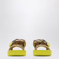 Burberry Sand beige/green Check-pattern sandals
