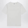 Burberry White T-shirt with embroidered logo