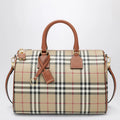 Burberry Medium bowling bag with Check pattern