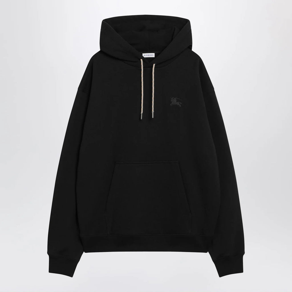 Burberry Black sweatshirt with Check-pattern inserts