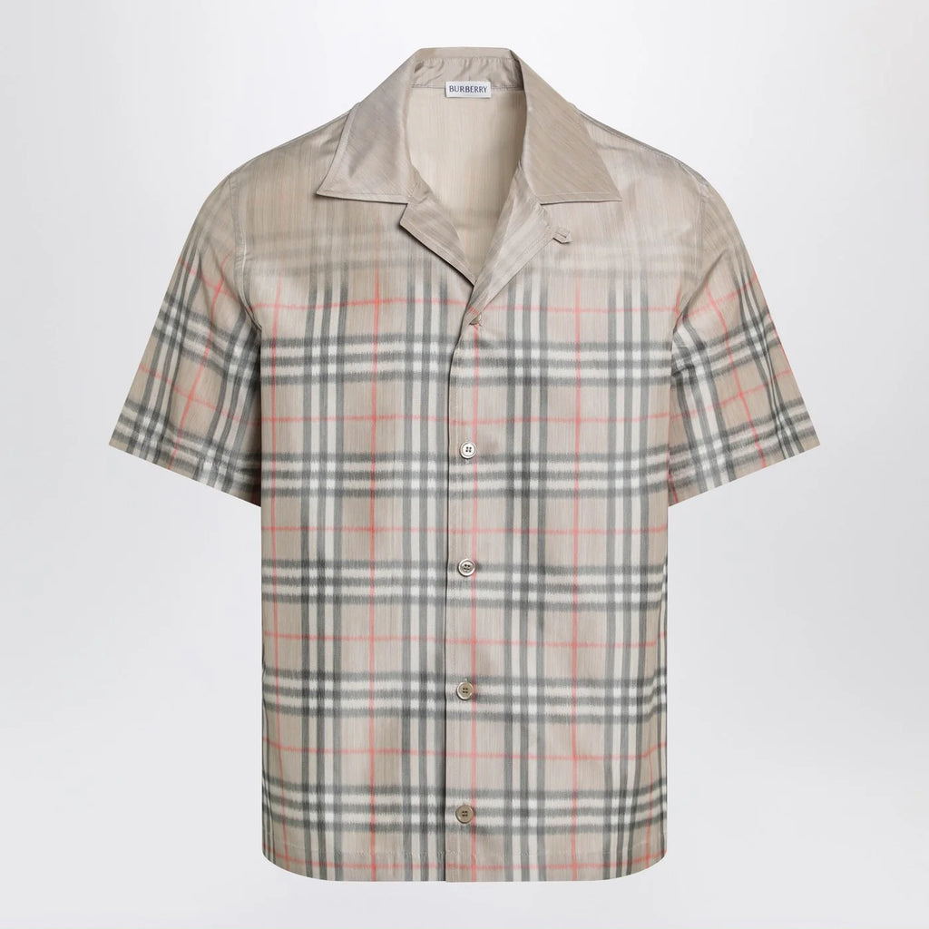 Burberry Beige shirt with shaded Check pattern