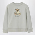 Burberry Limestone gray sweatshirt with bear wearing trench coat