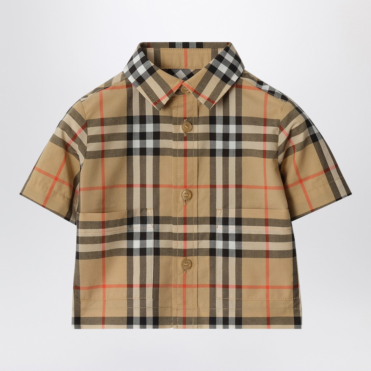 Burberry Matching cotton set with Check pattern