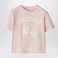 Burberry Pink stretch cotton T-shirt with EKD