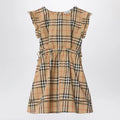 Burberry Beige dress with Check pattern