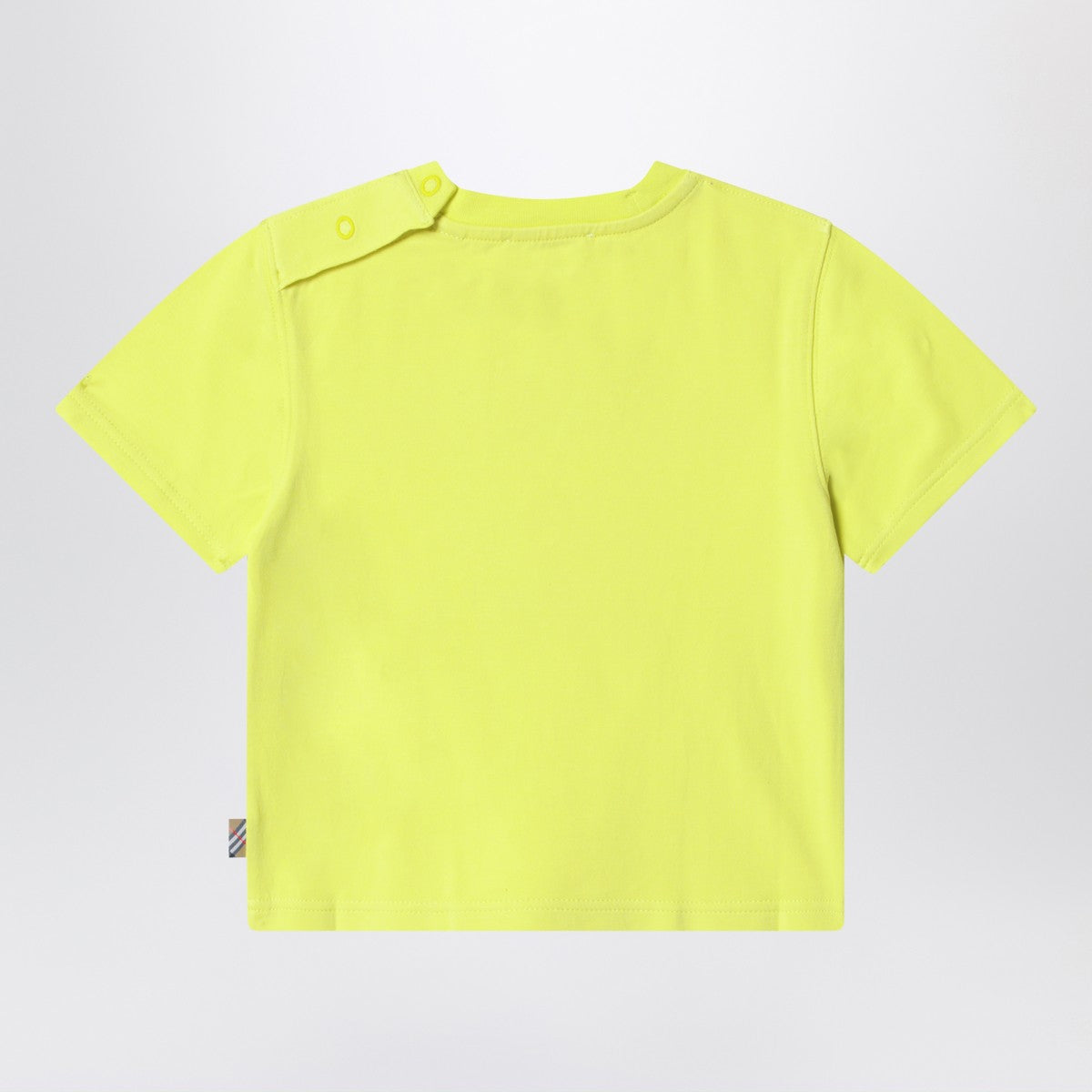 Burberry Lemon yellow cotton T-shirt with EKD