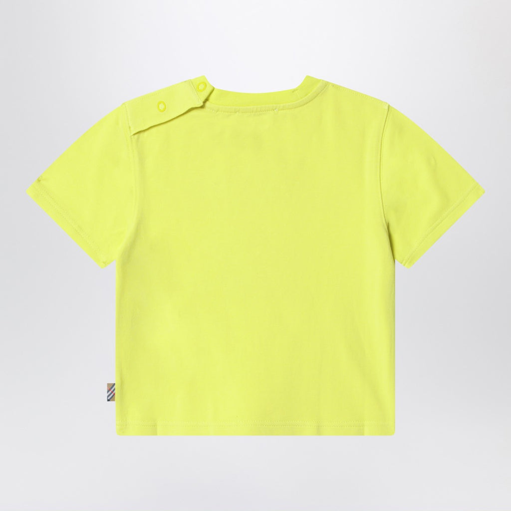 Burberry Lemon yellow cotton T-shirt with EKD