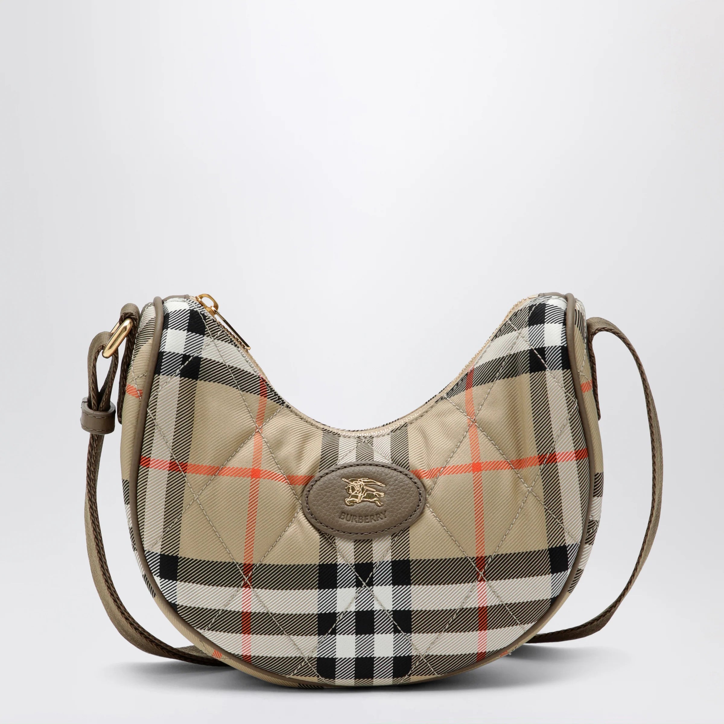 Burberry Horseshoe quilted nylon crossbody bag